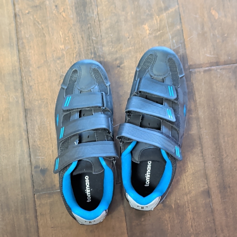 Cycling Shoes - Black and Blue